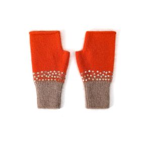 Sequin Gloves Orange sd0062