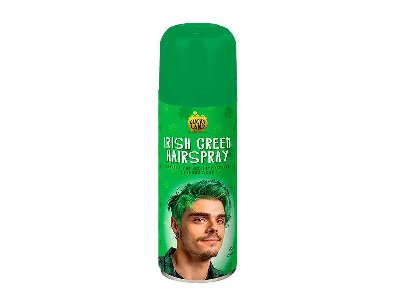 St Patrick's Day Green Coloured Hairspray