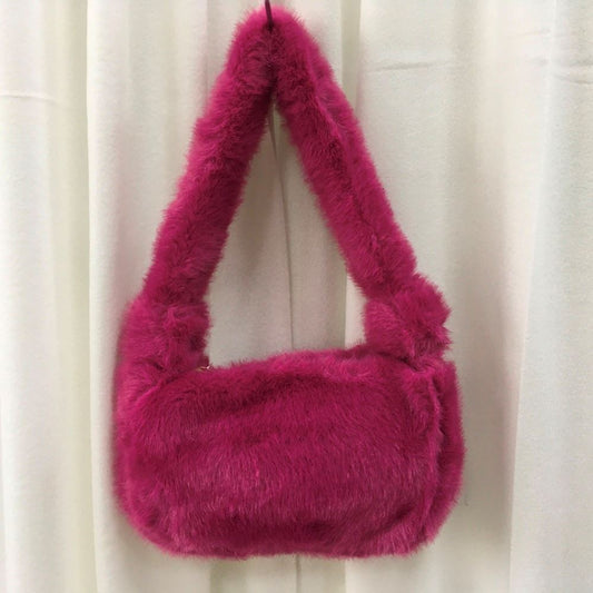 Faux Fur Bag Pink 235072