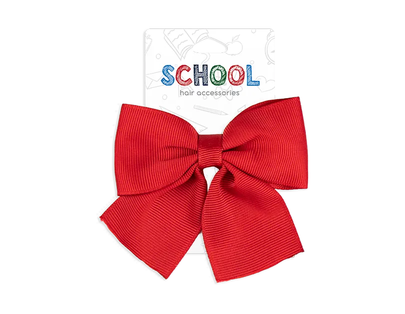 Girls Red Bow Hair Accessory