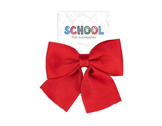 Girls Red Bow Hair Accessory