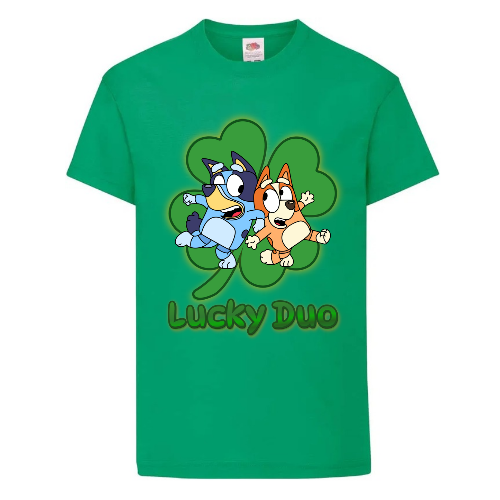 Lucky Duo Green T-Shirt