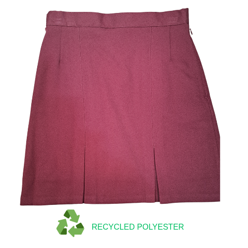 Wine 4 Pleat Skirt ECO LABEL