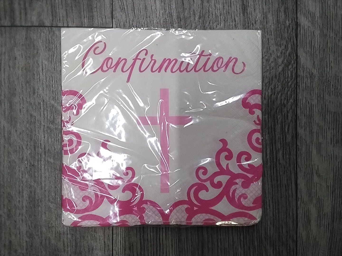 Pink Confirmation Napkins