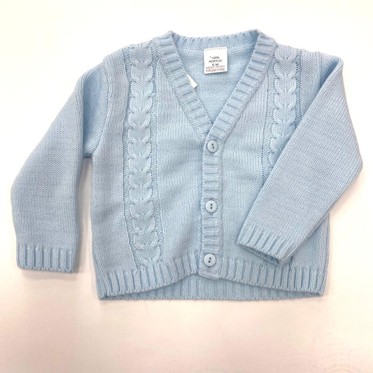 Boys Blue Knit Cardigan