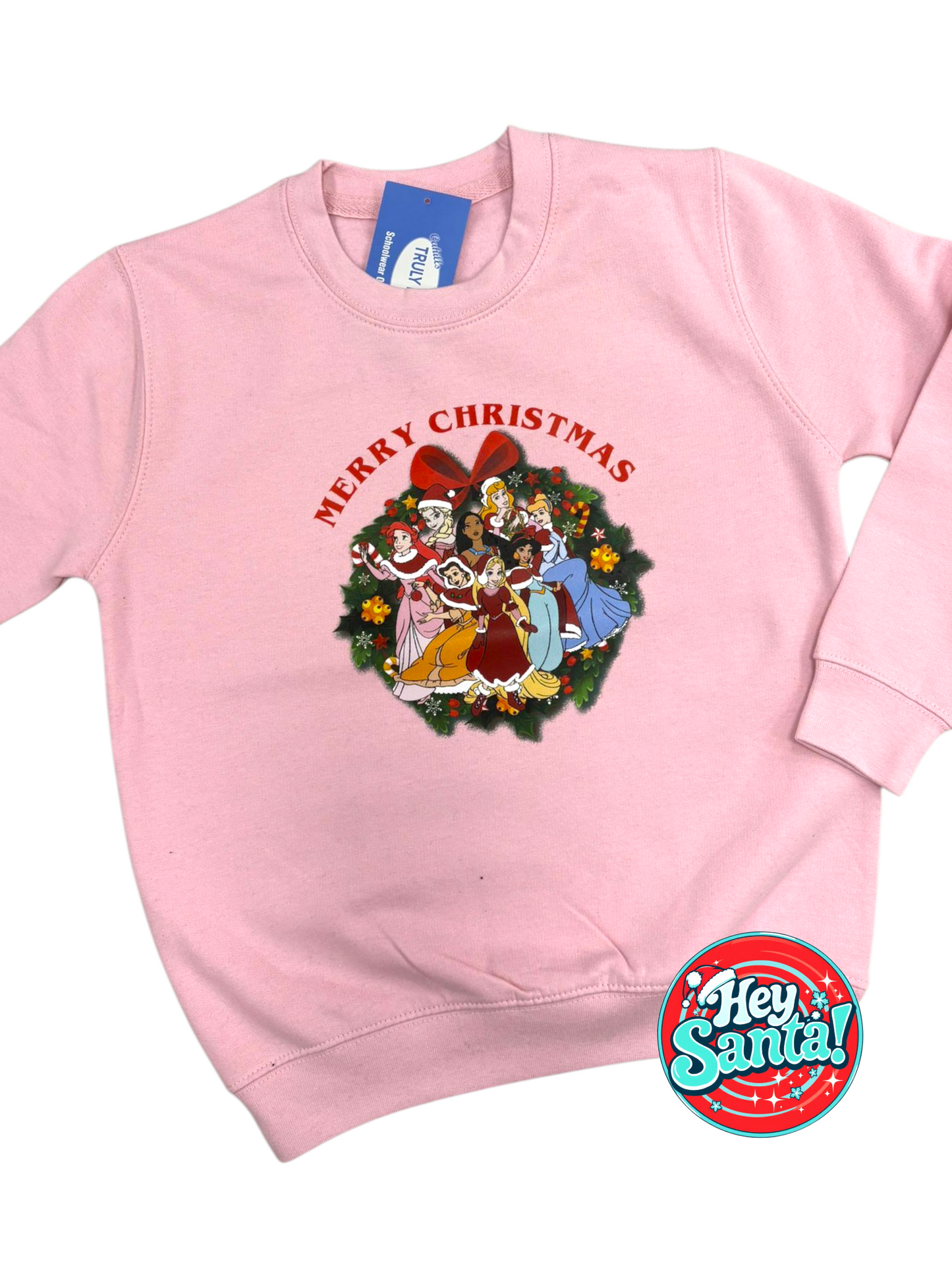 Christmas Jumper Princess Wreath Red