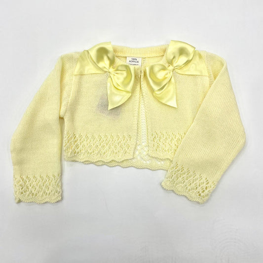 Lemon Double Bow Bolero