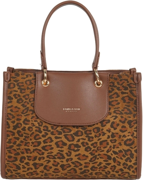 Large Leopard Print Handbag