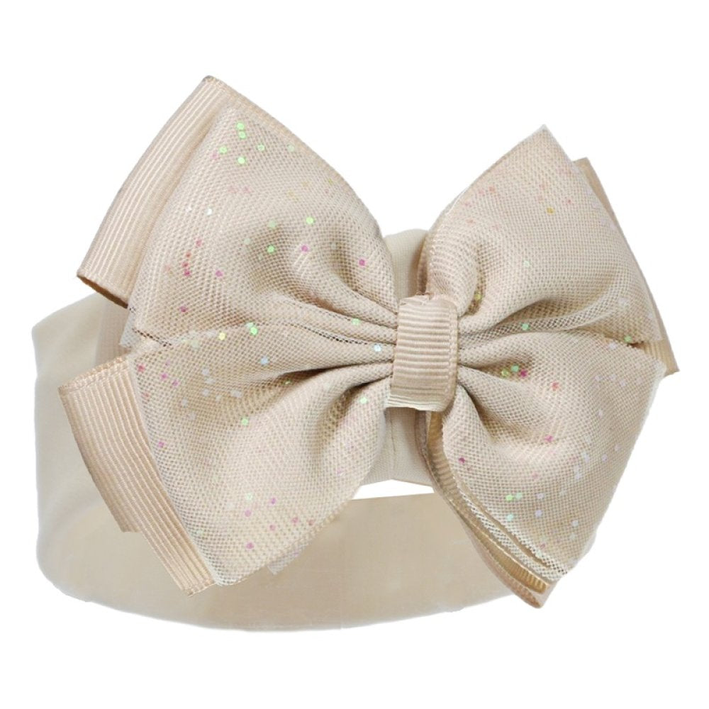 Coffee Headband with Glitter Bow
