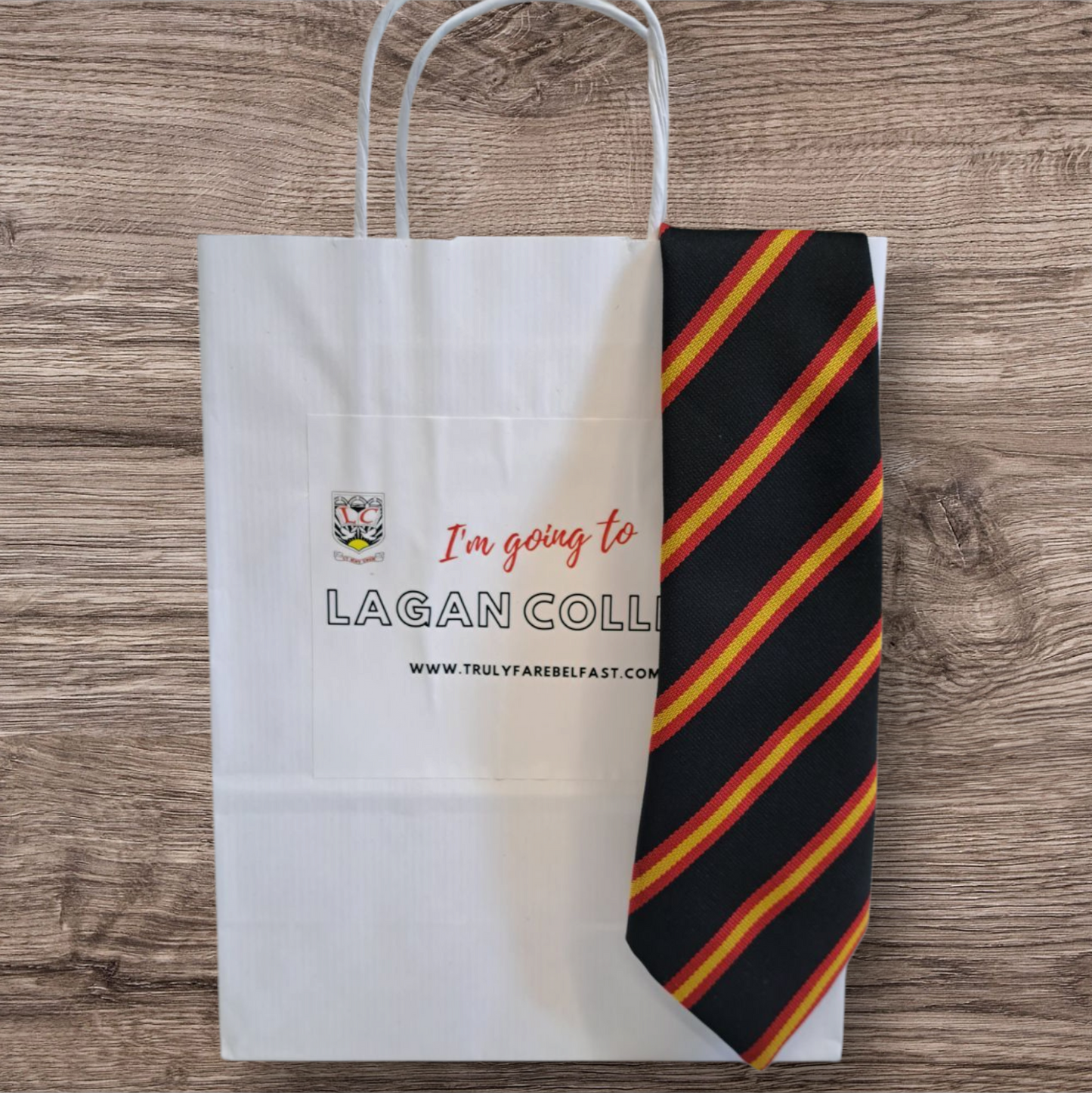 Lagan College Tie Bag keepsake