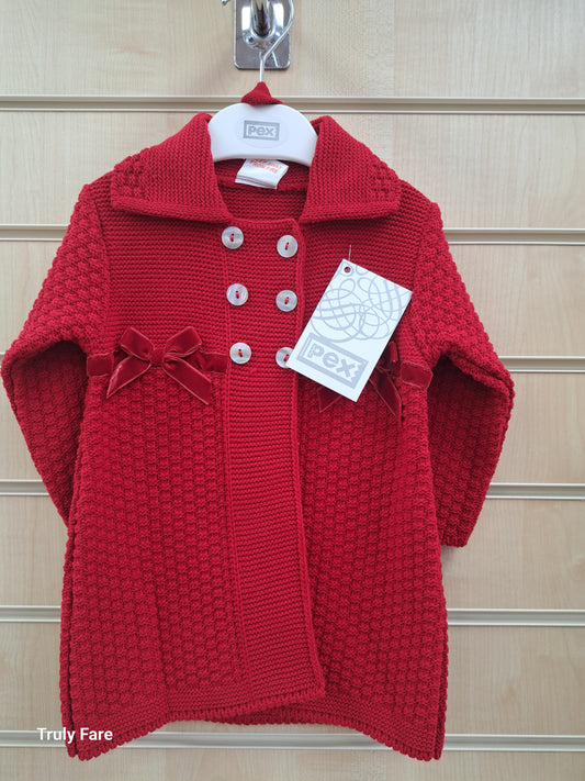 Red Aurora Coat and Bonnet