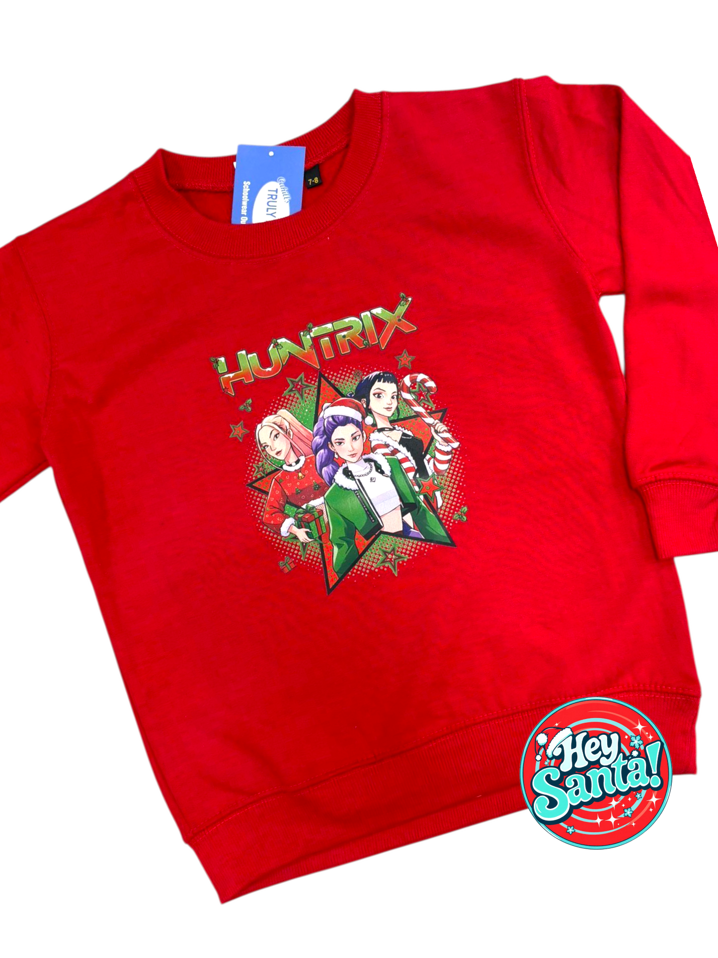 Christmas Jumper Huntrix Star Red