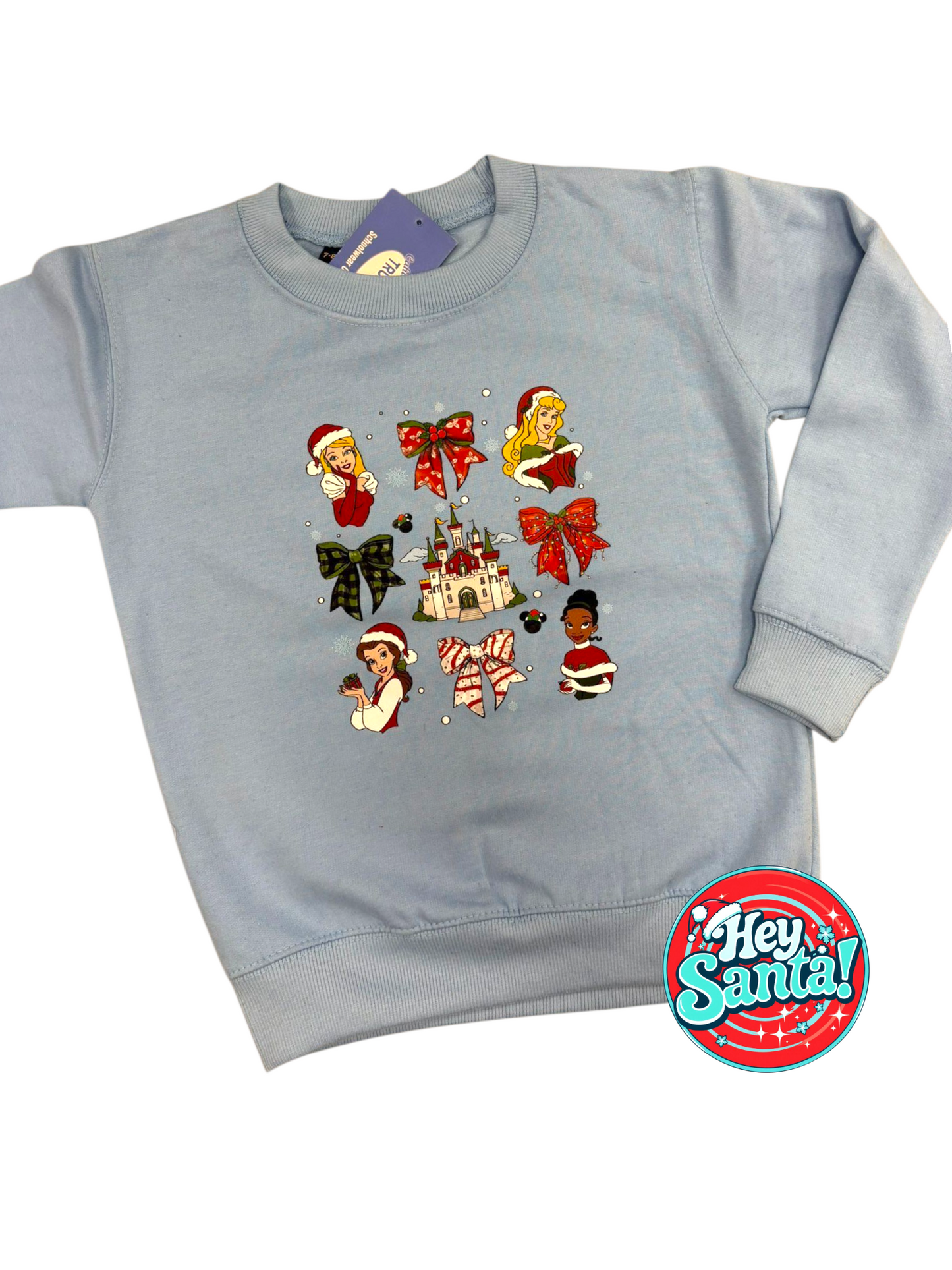 Christmas Jumper Christmas Princesses Blue