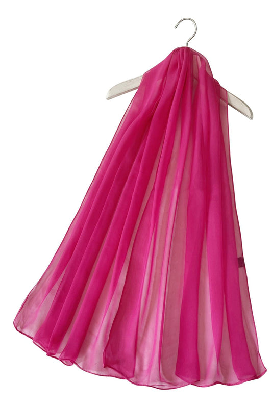 Plain chiffon scarf- pink