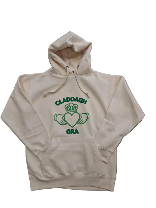 Claddagh Gra Cream Hoodie