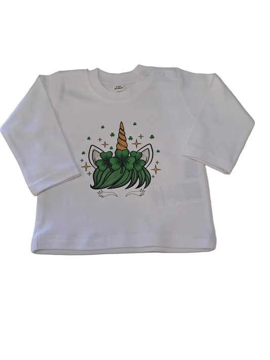 Unicorn Ears White Long sleeve T-Shirt