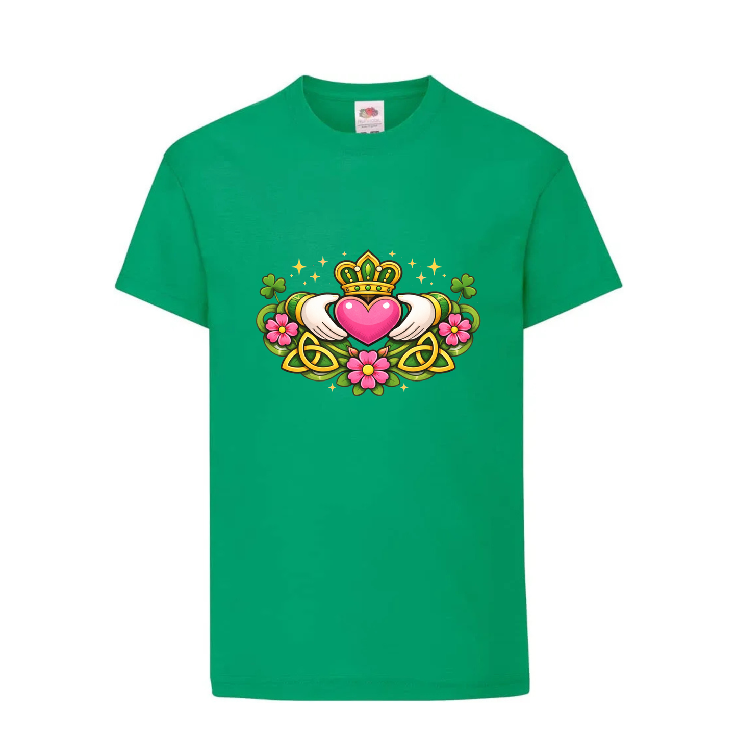 Claddagh Heart EXCLISIVE Design  Green T-Shirt