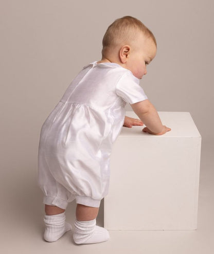 Boys Off White Andrew Christening Romper