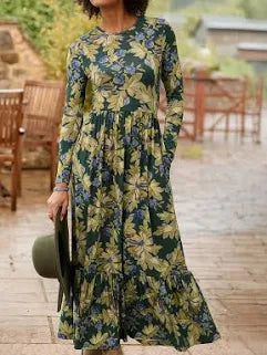 Joe Browns Petite - Orla Long Sleeve Jersey Maxi Dress - wf722ap
