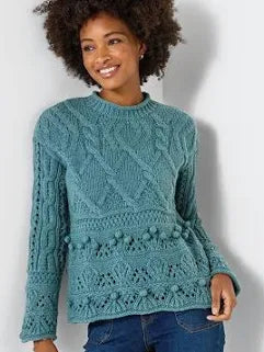 Joe Browns - Lizzy Fancy Knit Jumper Blue - wn071a