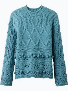 Joe Browns - Lizzy Fancy Knit Jumper Blue - wn071a