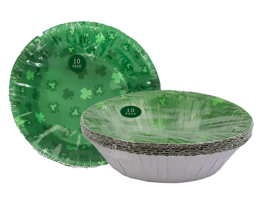 St Patrick's Day Paper Bowls (10pk)
