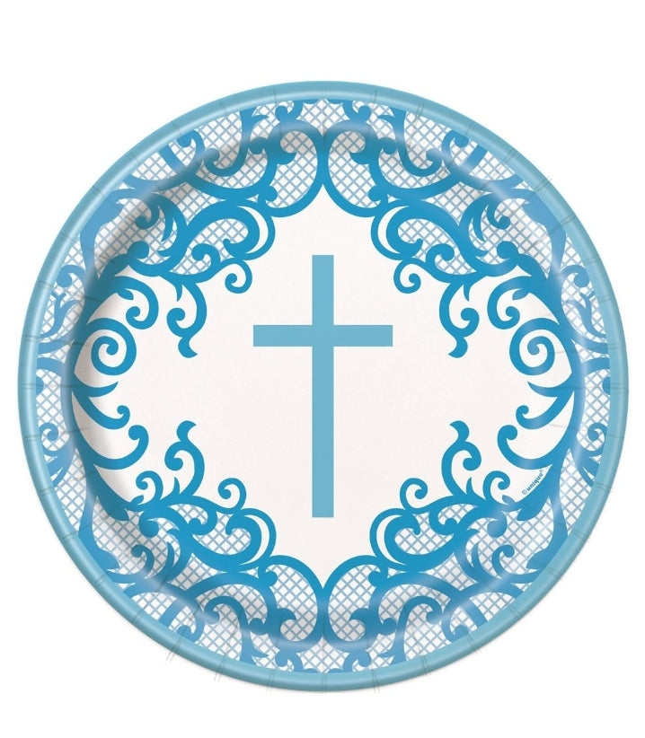 Blue Cross plate