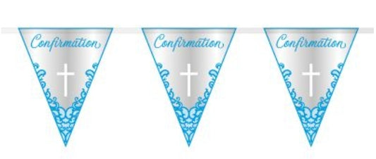 Blue Cross Confirmation Flag Banner 9ft