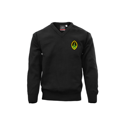 Gaelscoil Eanna Crested V Neck Hunter
