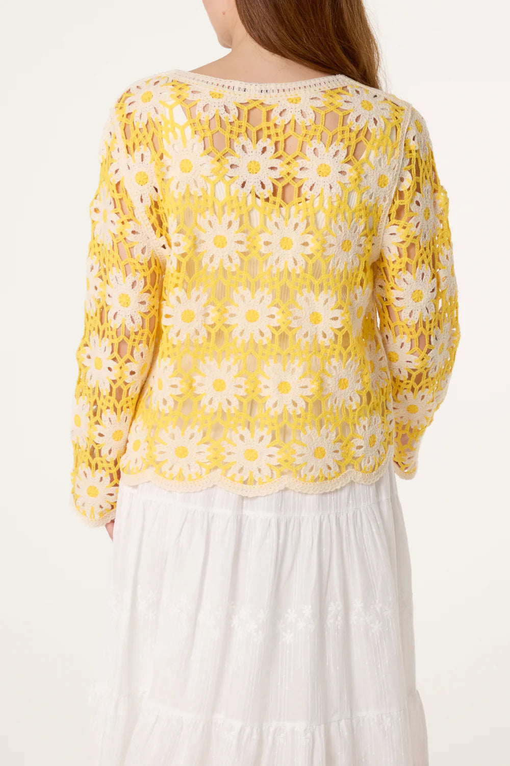 Bold Daisy Floral Top in Yellow