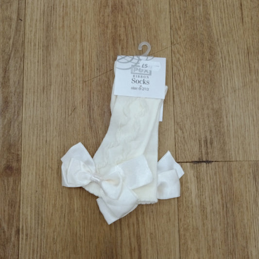 Pex cream Grazia knee Sock