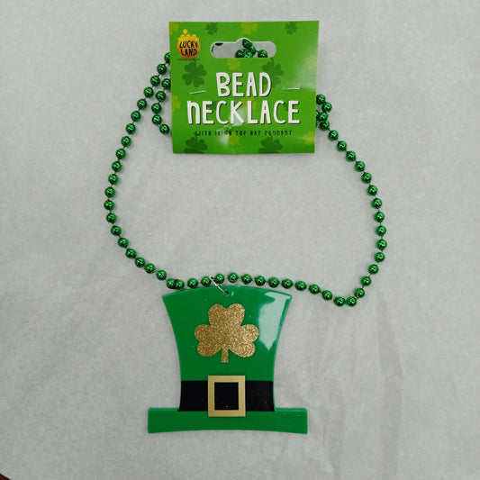 Leprechaun Hat Beaded Necklace