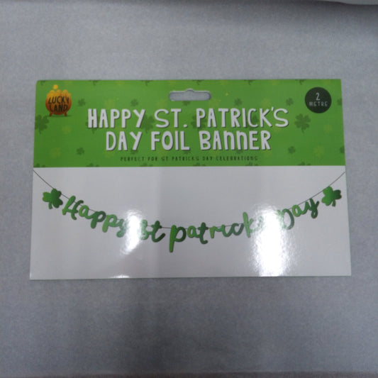 St Patrick's Day Foil Banner