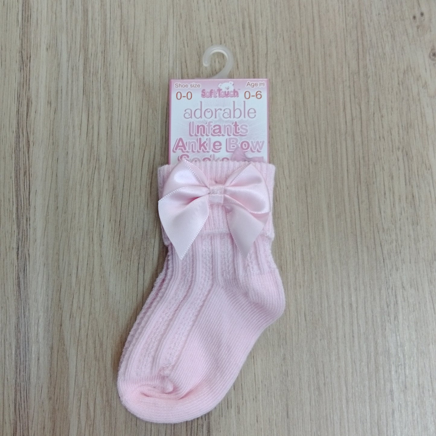 Infant Ankle Bow Sock Pink