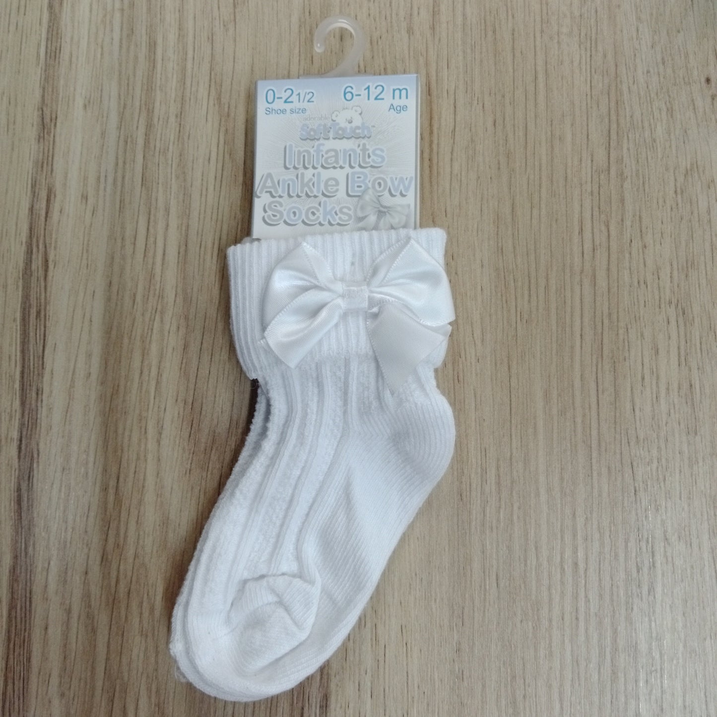 Infant Ankle Bow Sock White