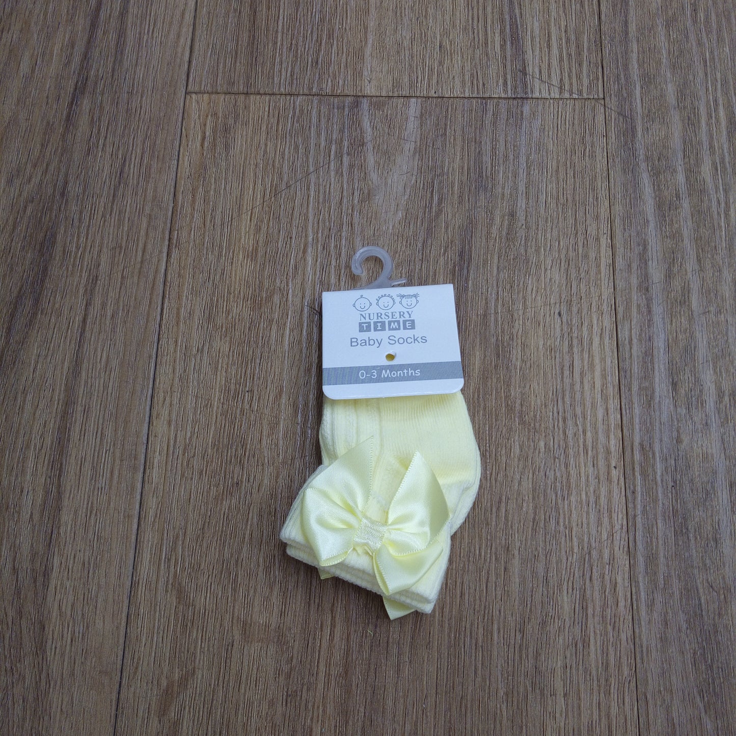 Nursery Time lemon bow sock