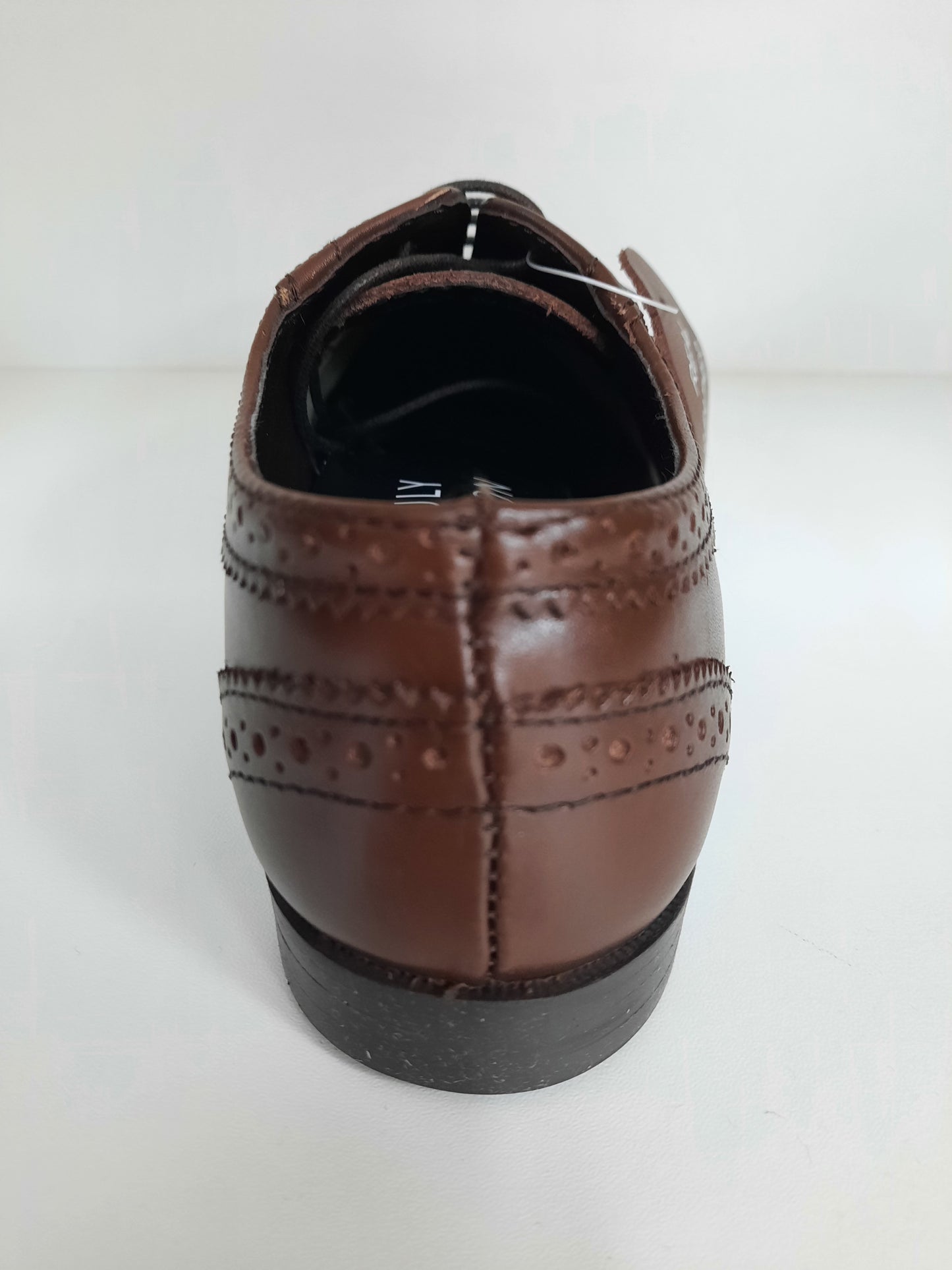 Girls brown broge shoe