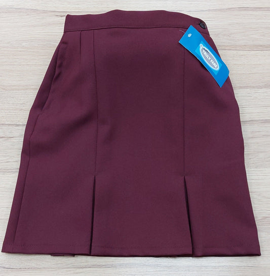 Wine 4 Pleat Skirt (Truly Fare Label)