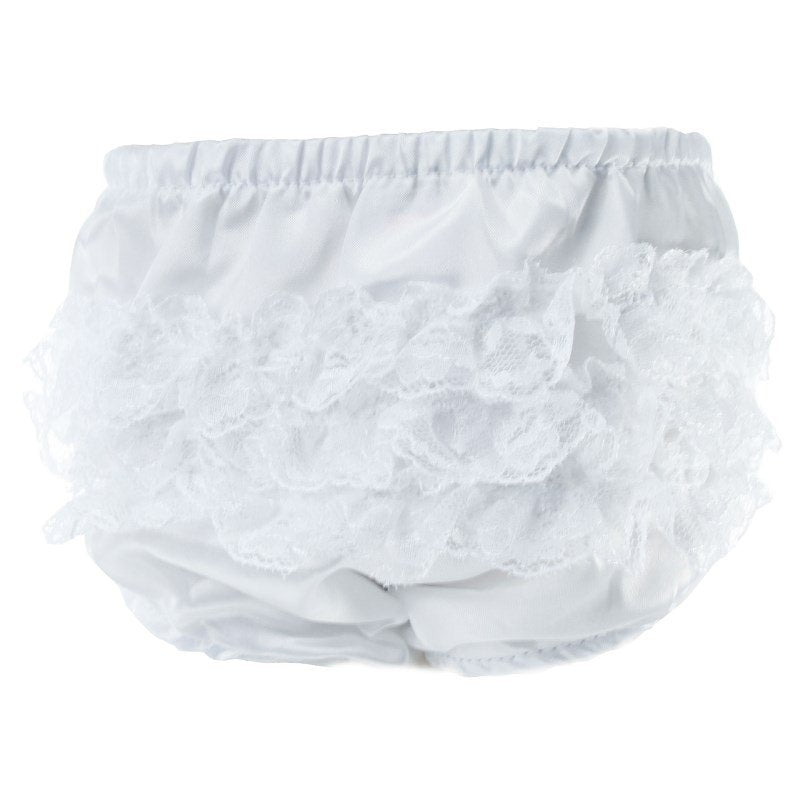 Frilly Pants white 3 frilly lace