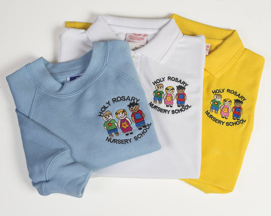 Holy Rosary NURSERY WHITE Poloshirt