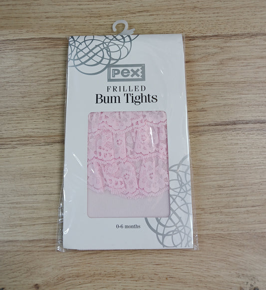 Frilly Bum Tights Pink T444001405