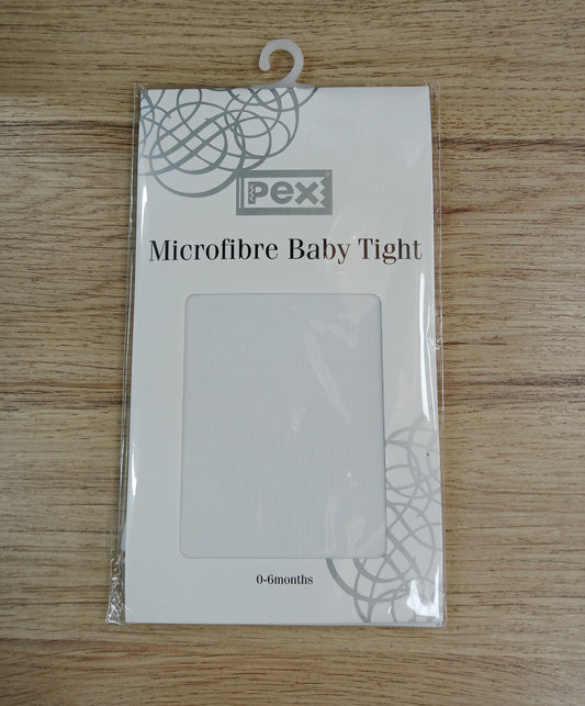 Baby Microfibre Tights White