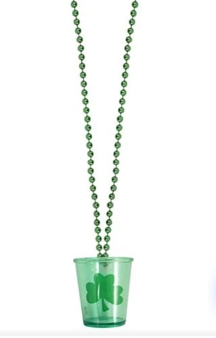 Irish shot glass necklace