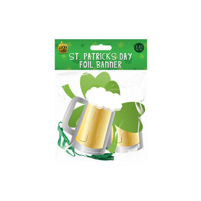 St Patricks Day foil banner 3.65