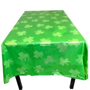 St Patricks shamrock tablecloth 6146